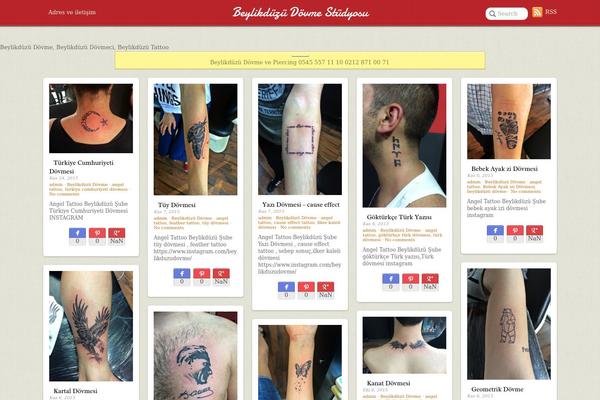 Pinboard theme site design template sample