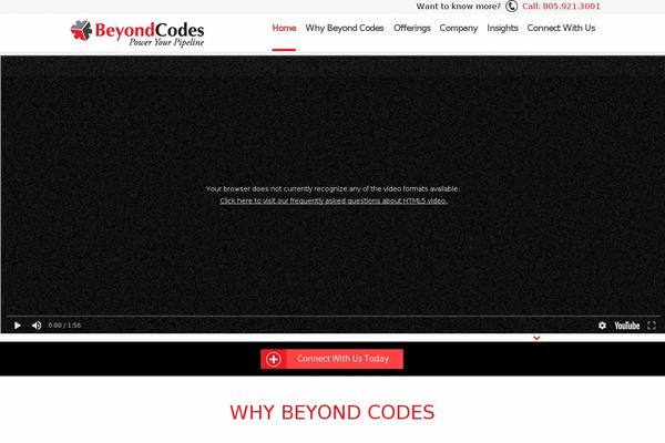 Beyond theme site design template sample