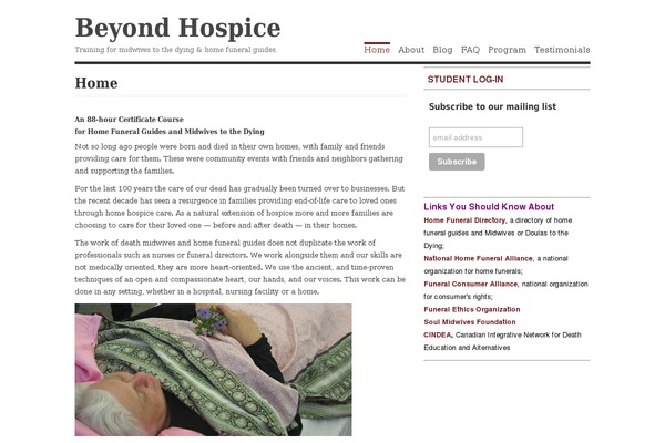 beyondhospice.com site used Vigilance