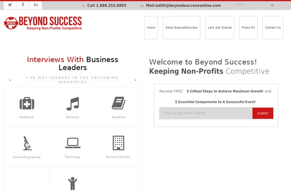 beyondsuccessonline.com site used Wp_new