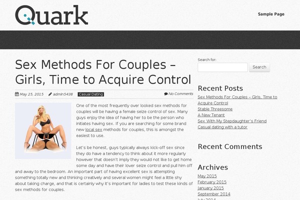 Quark theme site design template sample