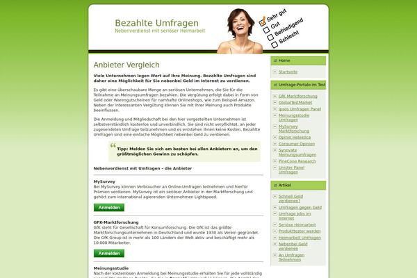 bezahlteumfragen.net site used Bezahlteumfragen