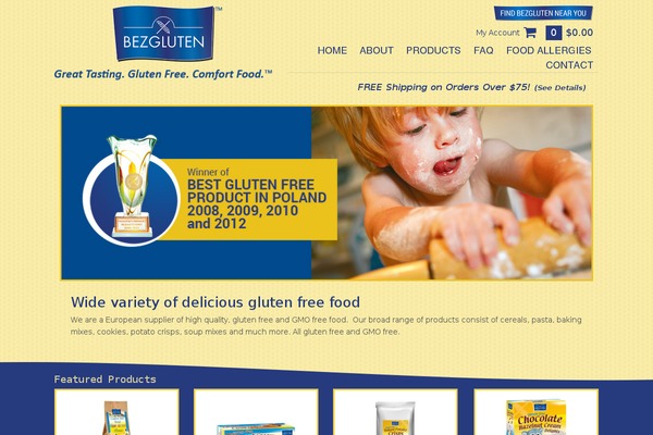 bezglutenusa.com site used Bezgluten