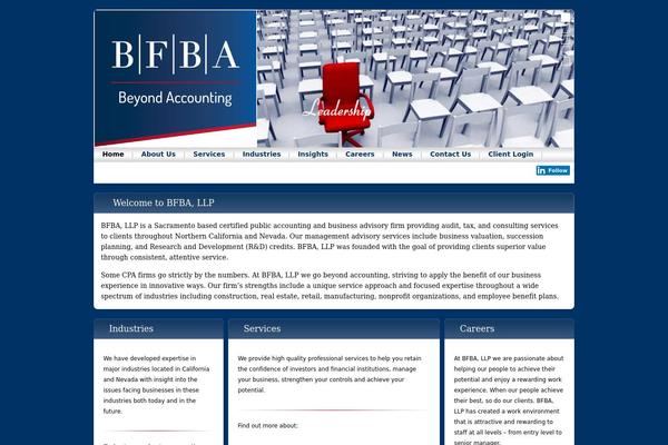 WordPress website example screenshot