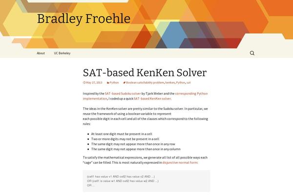 WordPress website example screenshot