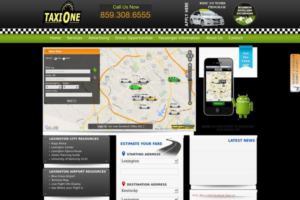 Taxi theme site design template sample