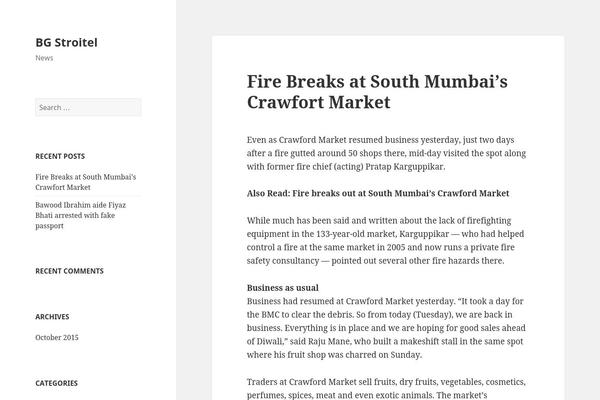 WordPress website example screenshot