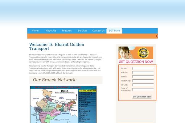 bharatgoldentransport.com site used BlueSensation