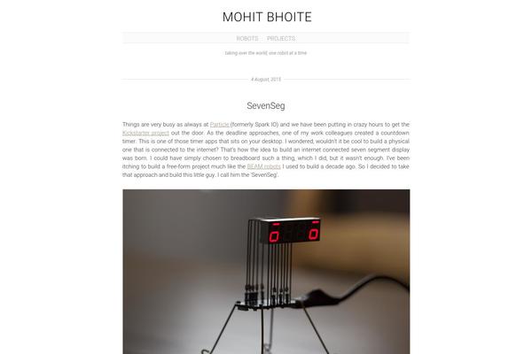 bhoite.com site used Manifest-wpcom