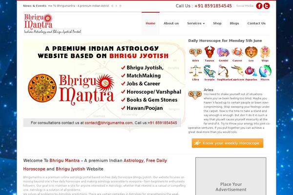 bhrigumantra.com site used Bhrigumantra