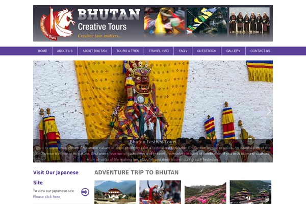 bhutancreativetour.com site used Creativebhutan