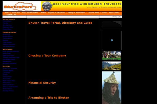 bhutantravelportal.com site used Btelecom
