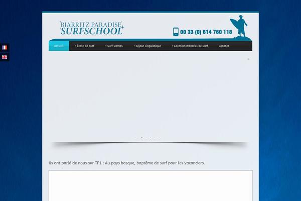 WordPress website example screenshot