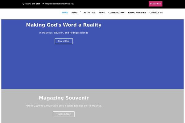 Divi theme site design template sample