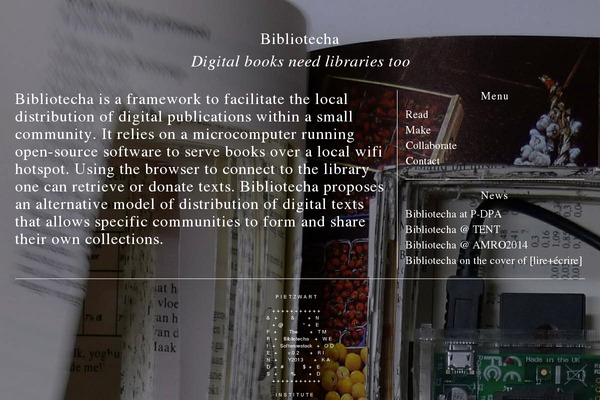 bibliotecha.info site used Wordpress Bootstrap Master