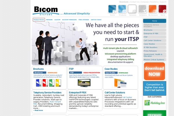 bicomsystems.com site used Bicom
