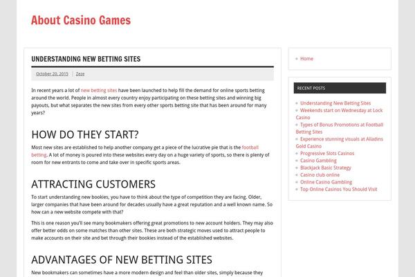 WordPress website example screenshot