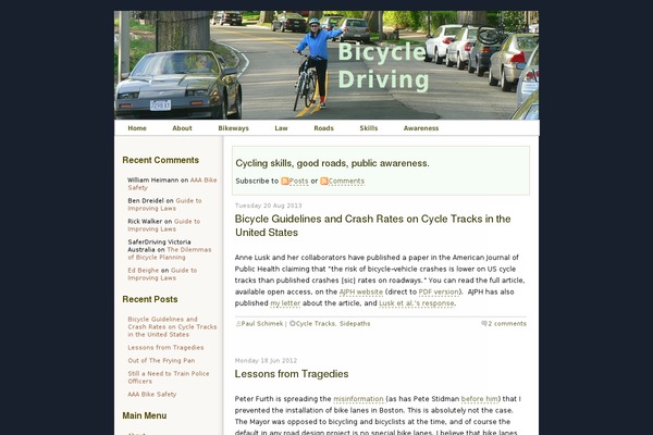 bicycledriving.org site used Greenflower