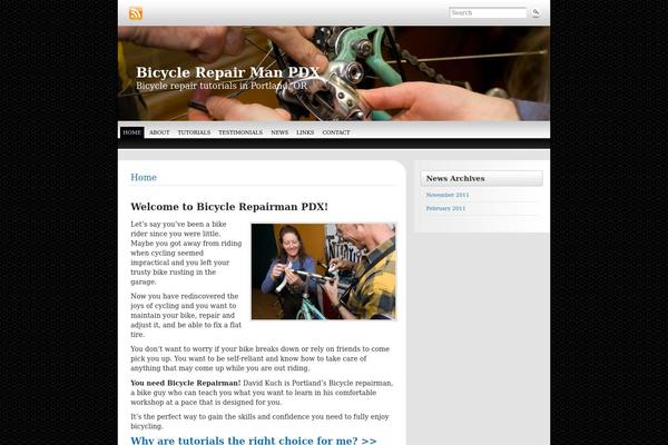 WordPress website example screenshot
