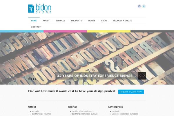 bidonpress.com site used Bidon-theme