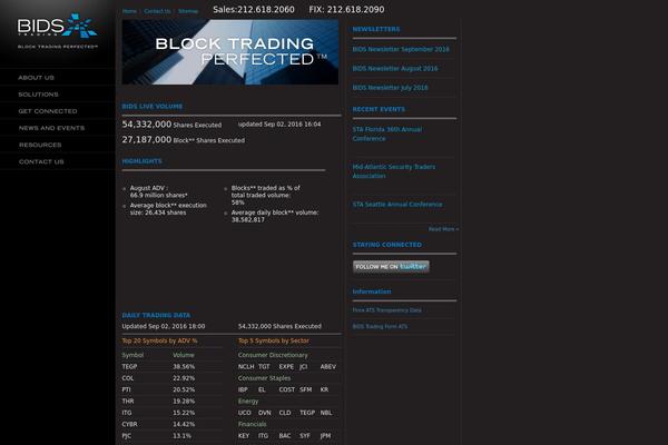 bidstrading.com site used Bids
