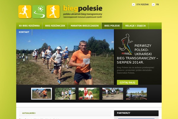 biegpolesie.pl site used Theme1575