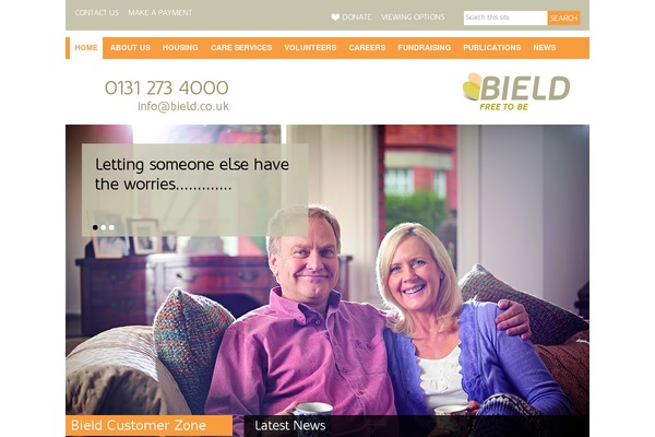 bield.co.uk site used Bield