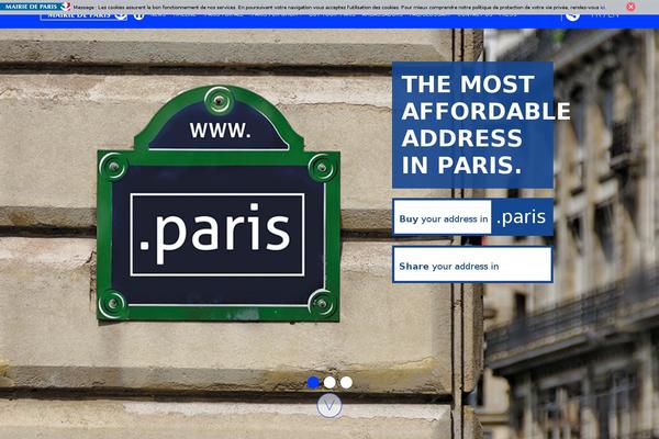 Paris theme site design template sample