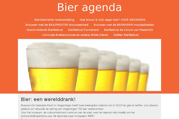 bieragenda.nl site used OneColumn