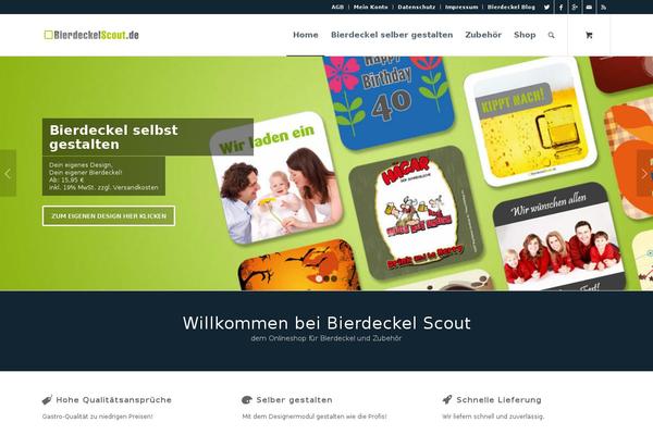 bierdeckelscout theme websites examples
