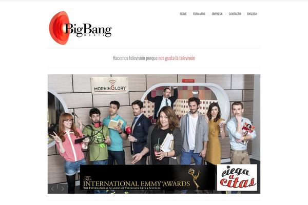 Bigbang theme site design template sample