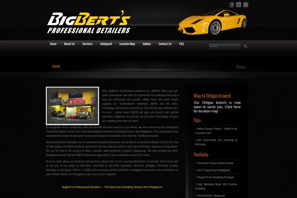Blender theme site design template sample