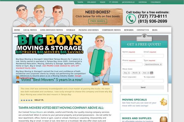 Movers theme site design template sample