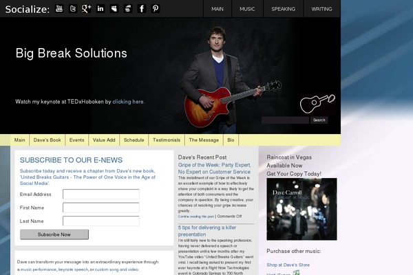 bigbreaksolutions.com site used Davecarrollmusic