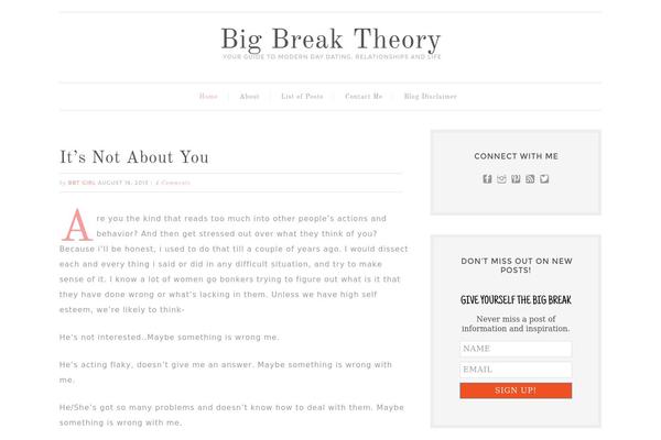 bigbreaktheory.com site used Foodie Pro