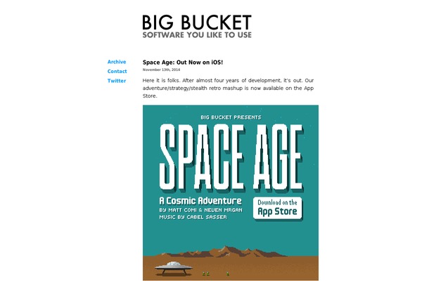 bigbucketblog.com site used Blaqua