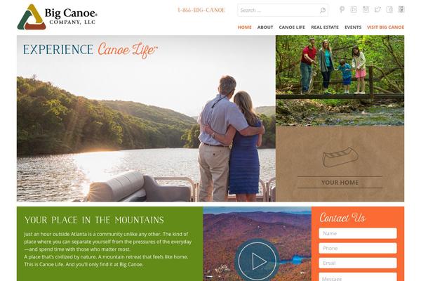 bigcanoe.com site used Big-canoe-theme