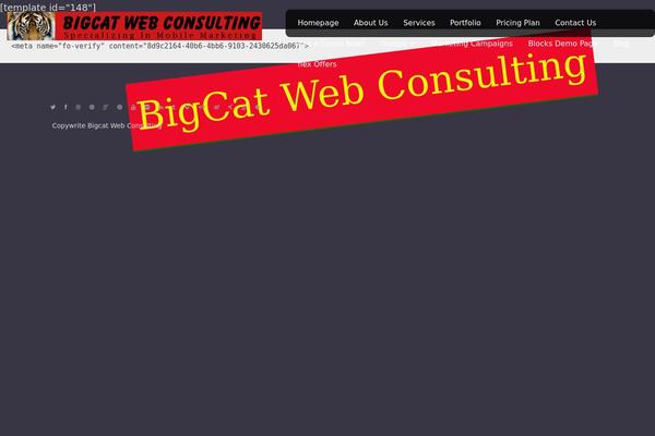 bigcatwebconsulting.com site used Instaportfoliopro