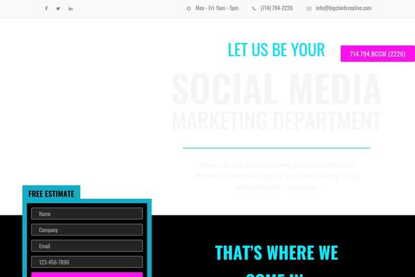 Constructo theme site design template sample