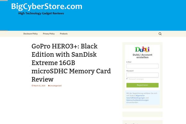 WordPress website example screenshot