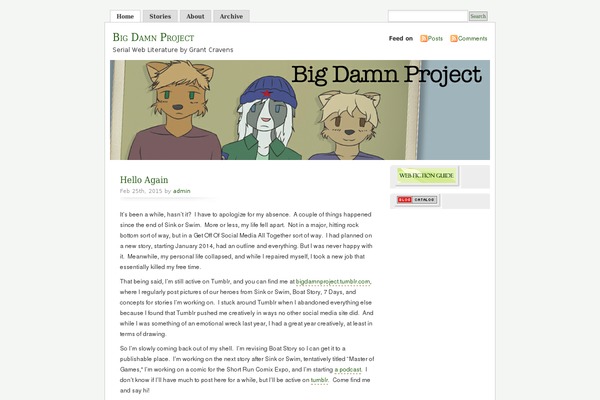 WordPress website example screenshot