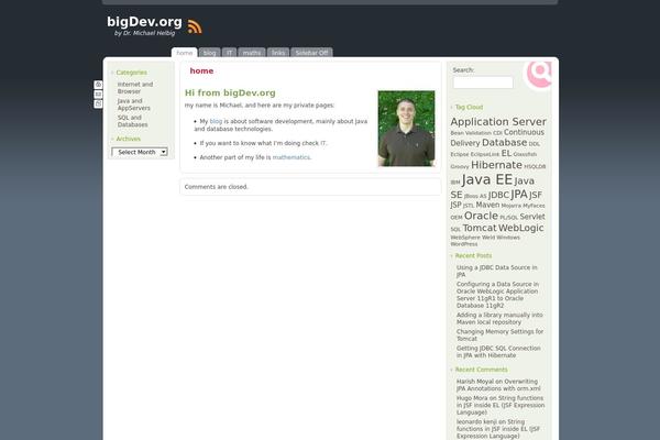 WordPress website example screenshot