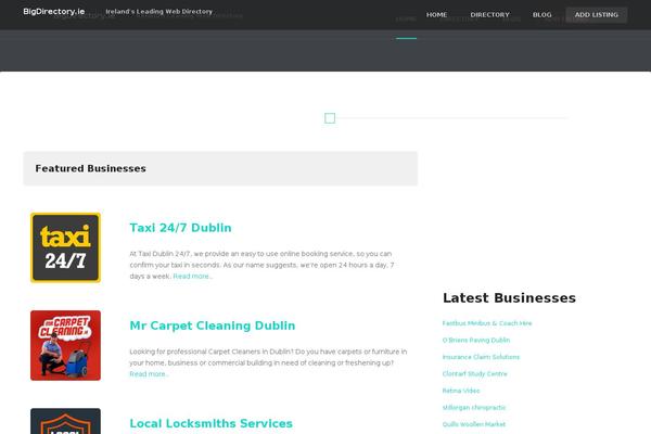bigdirectory.ie site used Listing-manager-front-master