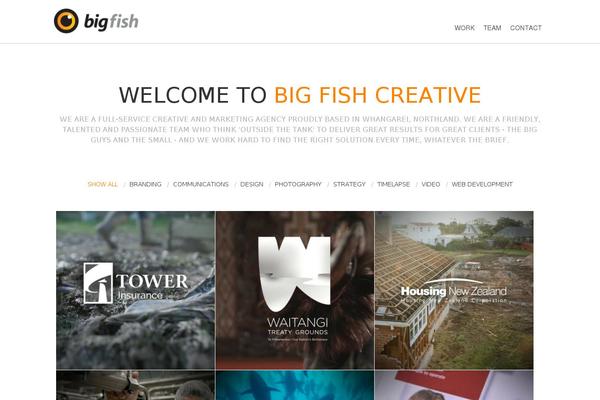 Bigfish theme site design template sample
