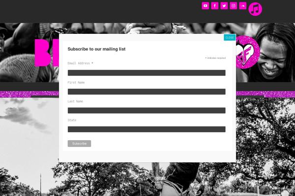 Site using Custom Facebook Feed plugin