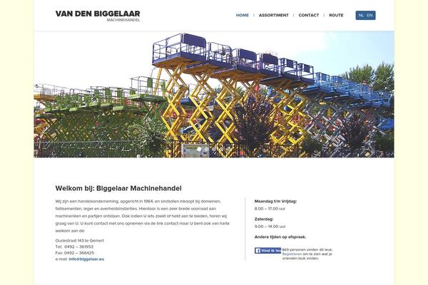biggelaarmachines.nl site used Biggelaar