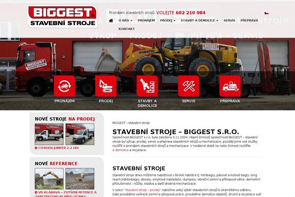 biggest.cz site used Bootstrap Basic
