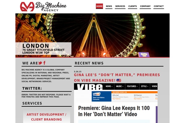 bigmachineagency.com site used Big-machinery