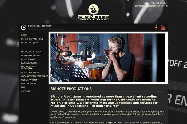 bignoteproductions.com site used Bignote