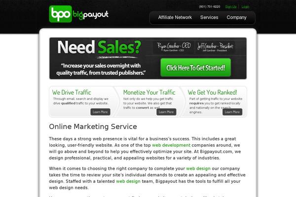 bigpayout.com site used Bpo